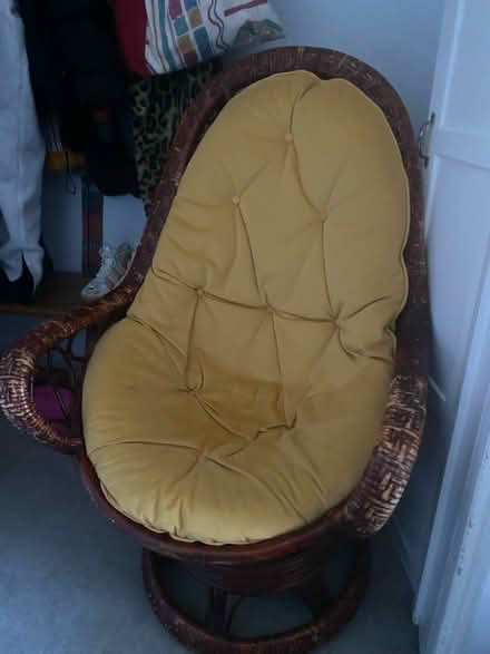 Photo of free Wicker arm chair (N12) #2