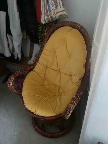 Photo of free Wicker arm chair (N12) #1
