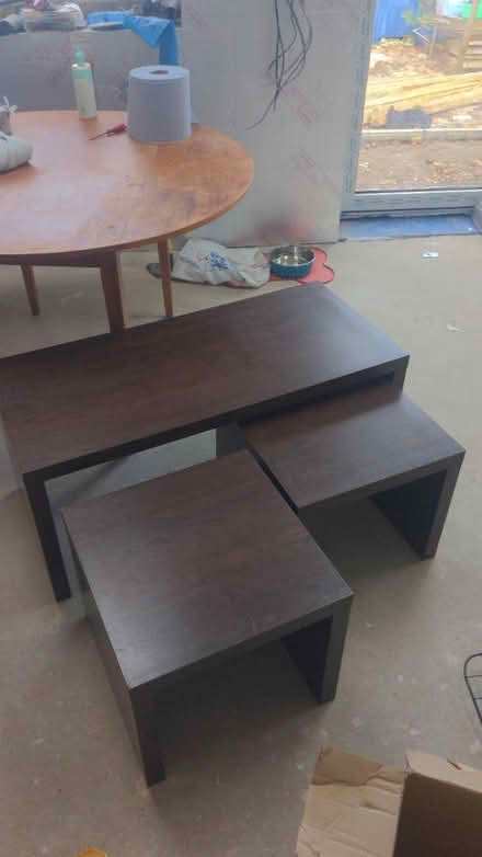Photo of free Wood effect TV stand/nesting tables (Priestwood, Bracknell RG42) #1