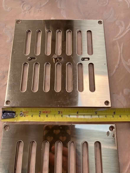 Photo of free 2 brass coloured air brick covers (Ickenham) #2