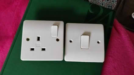 Photo of free Single white plastic socket and light switch (Linslade LU7) #1