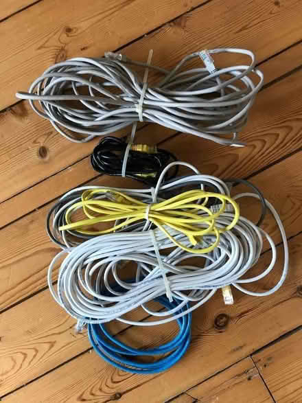 Photo of free Various CAT5 ethernet & patch cables (Ram Corner GU1) #1