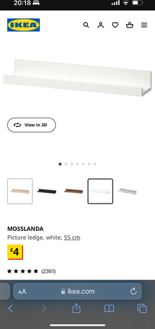 Photo of free IKEA Mosslanda picture ledges *6 (SW11) #1