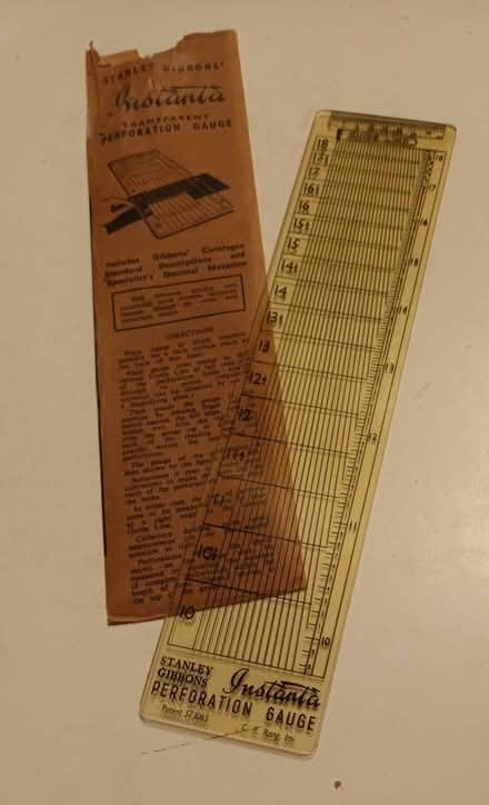 Photo of free Stamp collector's perforation guage (Appleby-in-Westmorland CA16) #1