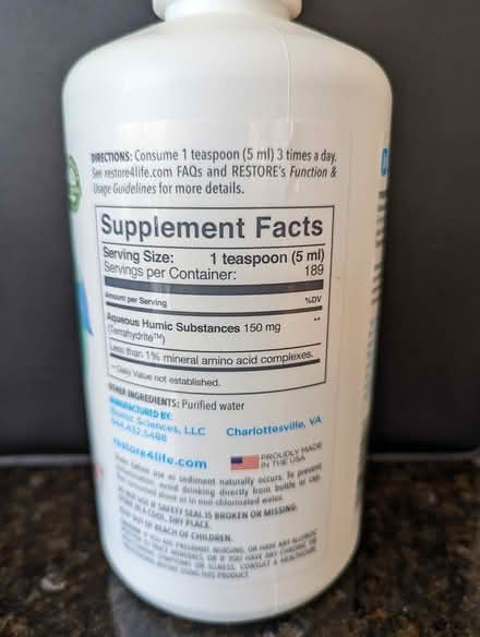 Photo of free Restore Mineral Supplement (Rockville MD 20850) #2