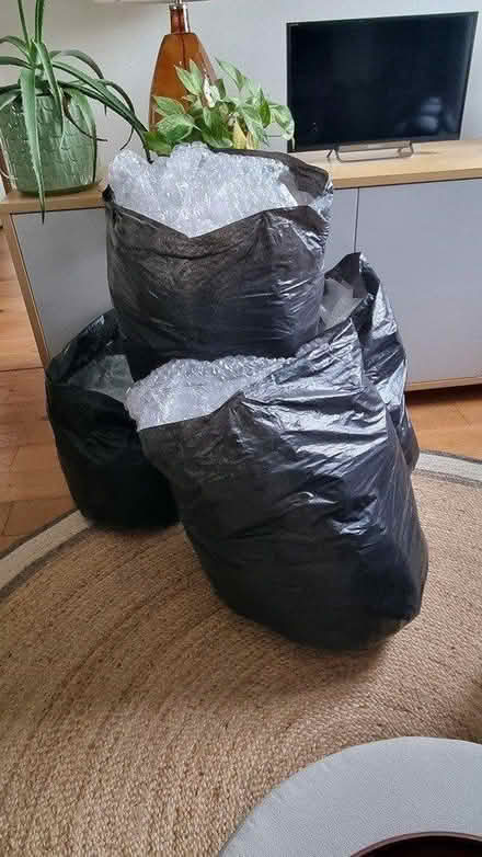 Photo of free 2 binbags of bubble wrap (SW8 Vauxhall) #1