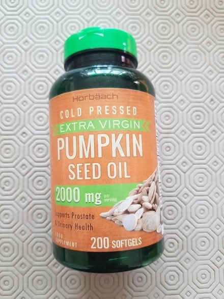 Photo of free Cold pressed pumpkin seed oil softgels (Townsend AL3) #1