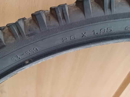 Photo of free 2x mountain bike tyres (Lamberhead Green WN5) #3