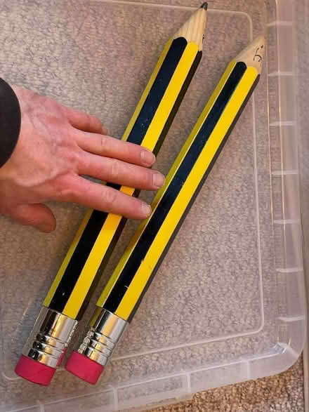 Photo of free Kids’ art stuff - crayons, paint pens (& 2 giant pencils) (London Rd, HW HP11) #3