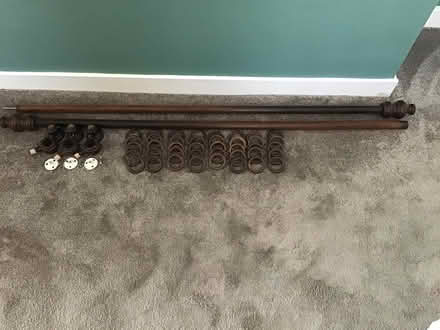 Photo of free Dark wood curtain pole (Burnham SL1) #1