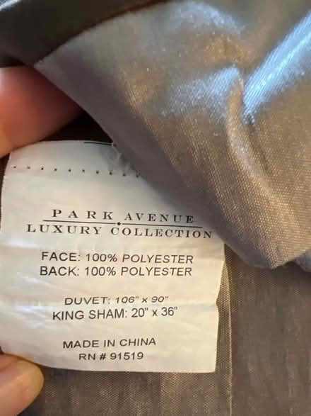 Photo of free King duvet and 2 matching shams (Rock creek hills) #1