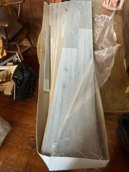 Photo of free Spare grey B&Q laminate flooring (Pontypridd) #1