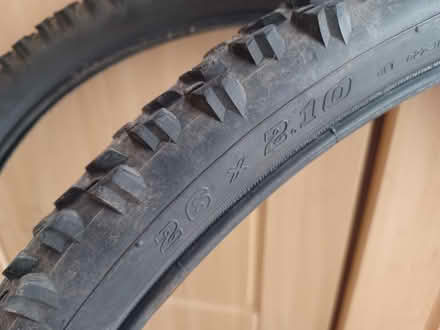 Photo of free 2x mountain bike tyres (Lamberhead Green WN5) #1