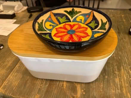 Photo of free Bread bin and bowl (Fulham SW6) #1