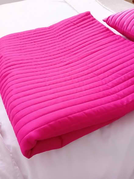 Photo of free Large Throw and Cushion (Bromborough Wirral) #1