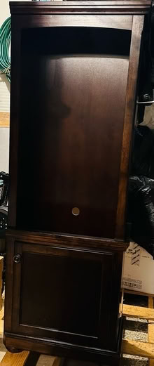Photo of free Sharp lighted wood cabinet (South Wheaton) #1