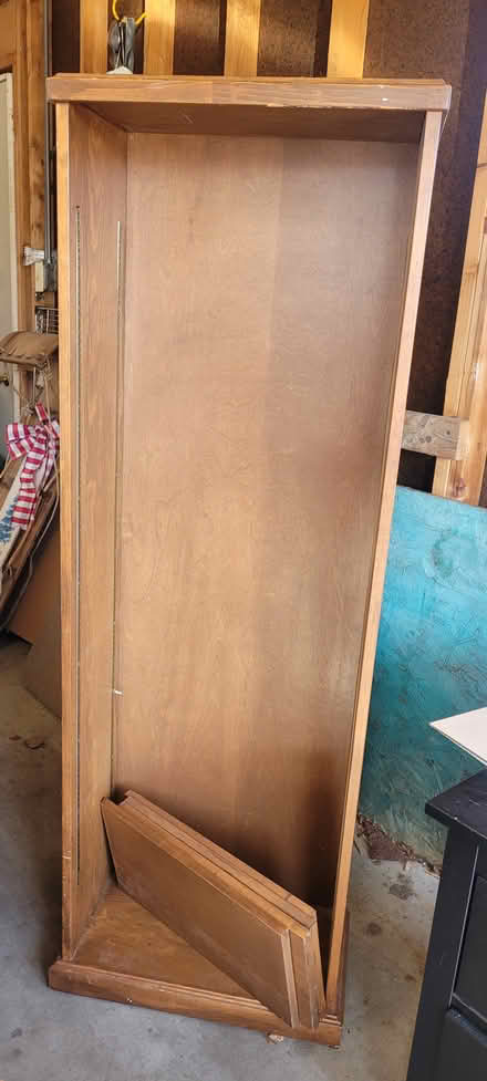 Photo of free Solid wood bookcase (Woodridge near Lemont and 83rd) #2