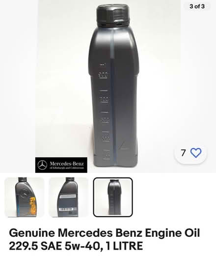 Photo of free Mercedes Motor Oil (SG12) #1