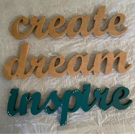Photo of free MDF words - create/dream/inspire (South Morang) #1