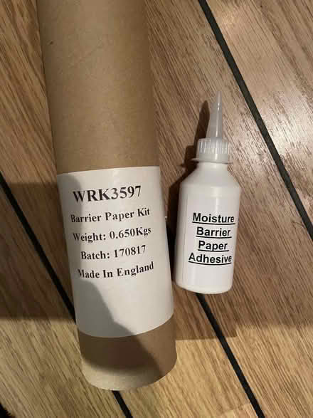 Photo of free Barrier paper and adhesive (Oakridge RG21) #1