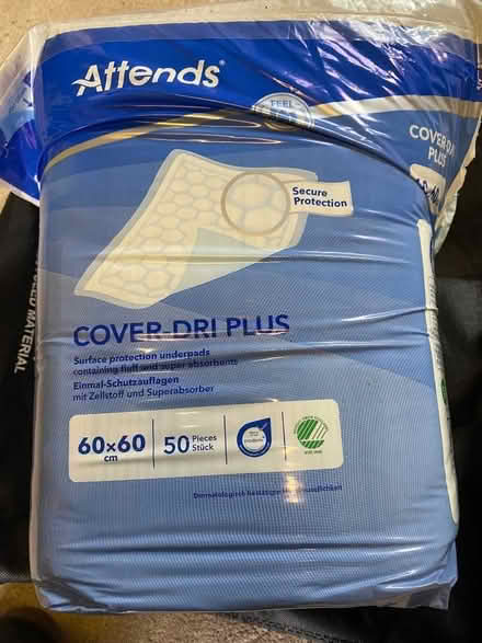 Photo of free Incontinence pads, dry wipes, mattress protectors, slide mat (Rushwick WR2) #1