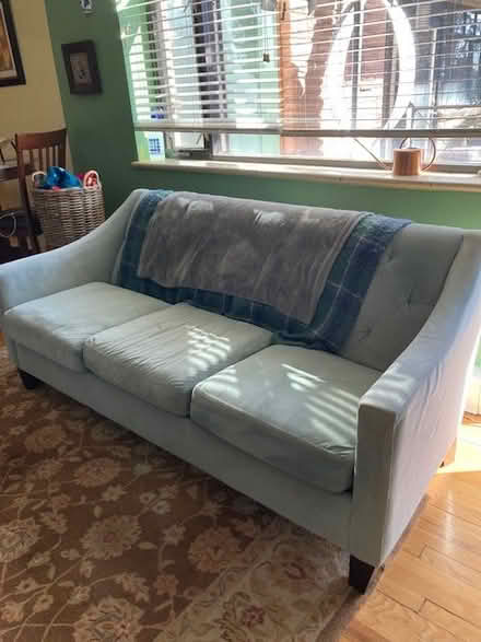 Photo of free Comfy Blue Couch (Washington St, Denver) #3