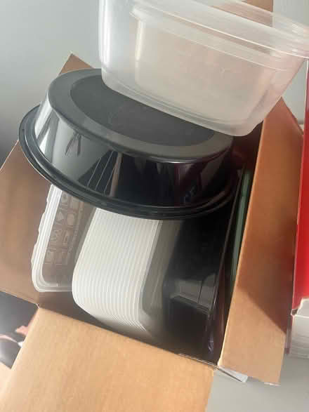 Photo of free Tupperware & mugs (Dale blvd) #1
