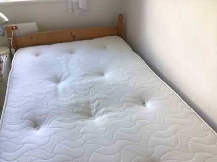 Photo of free Pine single bed & mattress (Bracknell RG12) #2