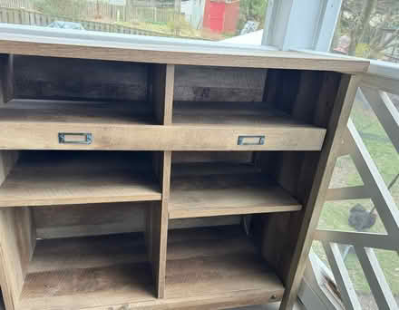 Photo of free Long Cabinet/Shelf - Grey (N Sycamore St & 11th St) #3
