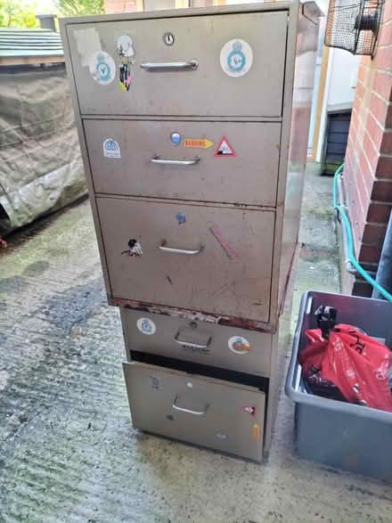 Photo of free Metal storage cabinet (Pickering YO18) #3