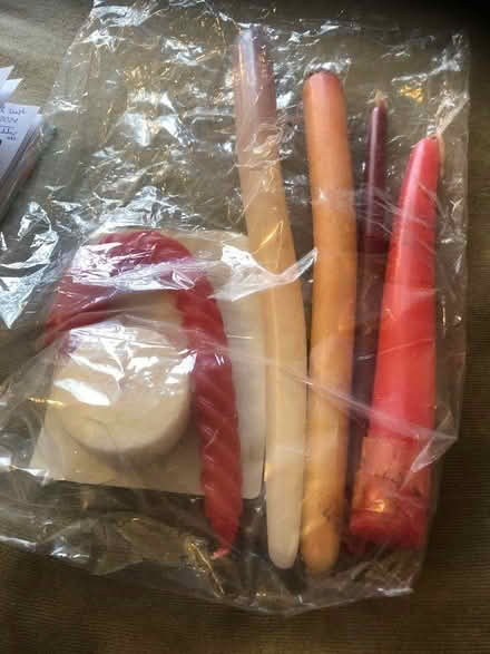 Photo of free Old candles (just a few), unused but bent. (Wigton Moor LS17) #1