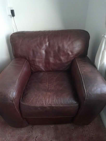 Photo of free Leather armchair (Laleston CF31) #1