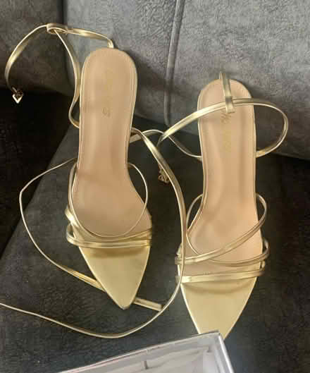 Photo of free Gold Strappy heeled size 6 (Chatham) #2