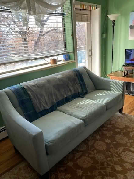 Photo of free Comfy Blue Couch (Washington St, Denver) #4