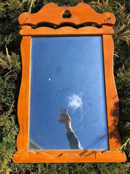 Photo of free Wood framed mirror (Butler, NJ) #1