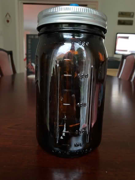 Photo of free 4 Mason Jars, Airlock Silicone Lids (Canford Heath, Poole BH17) #1