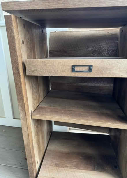 Photo of free Long Cabinet/Shelf - Grey (N Sycamore St & 11th St) #4