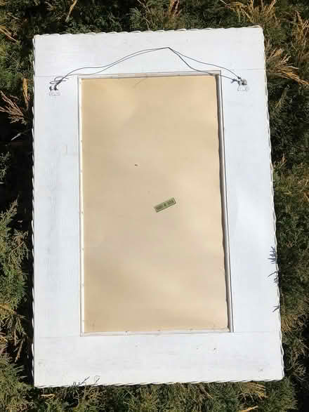 Photo of free White wicker framed mirror (Butler, NJ) #2