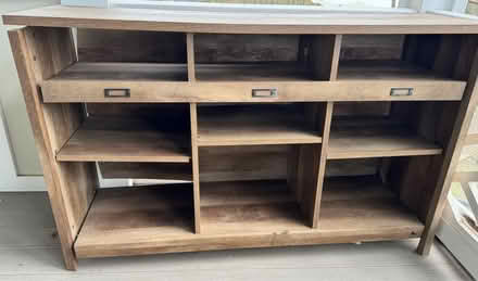 Photo of free Long Cabinet/Shelf - Grey (N Sycamore St & 11th St) #1