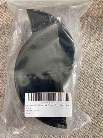 Photo of free Floplast Half Round 112mm pipe ends/stoppers (Westbury Fields BS9) #1