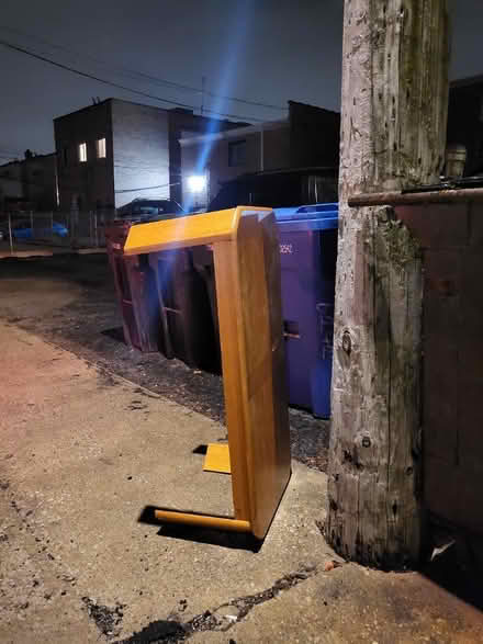 Photo of free Coffee table found in alley (Dunning, Chicago) #1
