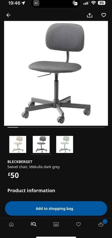 Photo of free Adjustable office chair (Brentford TW8) #3