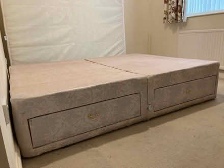 Photo of free King Sized Divan Bed Base With Drawers (TN31) #1