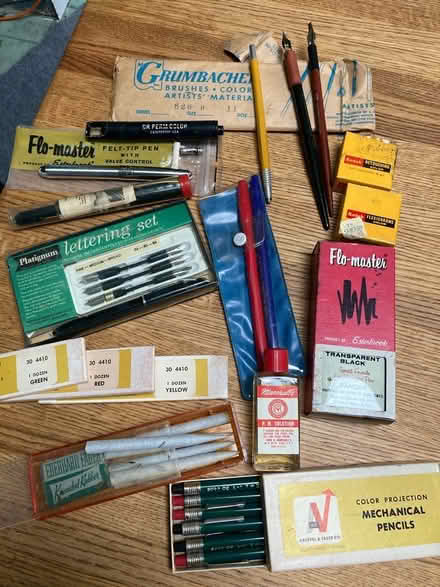 Photo of free Pens &mechanical pencils, old (Warwick village. ny) #1