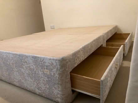Photo of free King Sized Divan Bed Base With Drawers (TN31) #2
