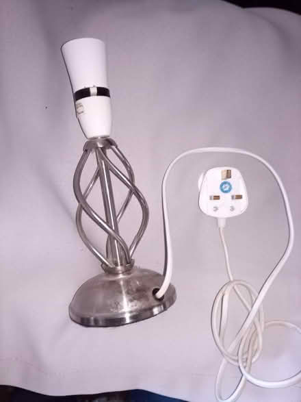 Photo of free Small lamp. Silver coloured twist. PROMISED (Reddingmuirhead FK2) #1