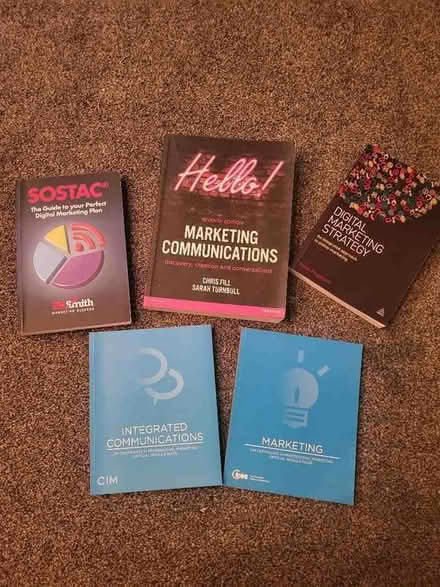 Photo of free Five marketing and digital marketing books (Camberley GU15) #1