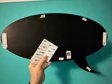 Photo of free small novelty blackboard with adhesive strips (Hampden Park BN22) #2