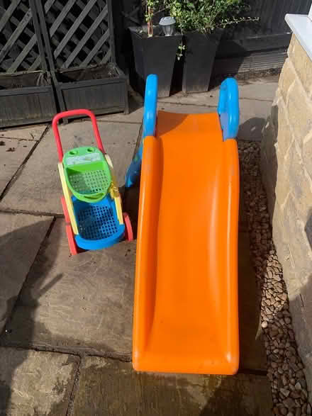 Photo of free Toddler slide and trolley (Idle Bradford) #2