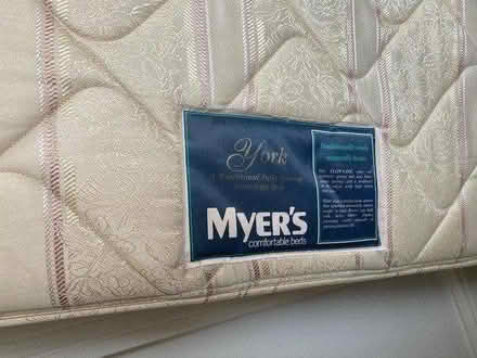 Photo of free King Size Bed Base & Myers Mattress (Whiston S60) #2